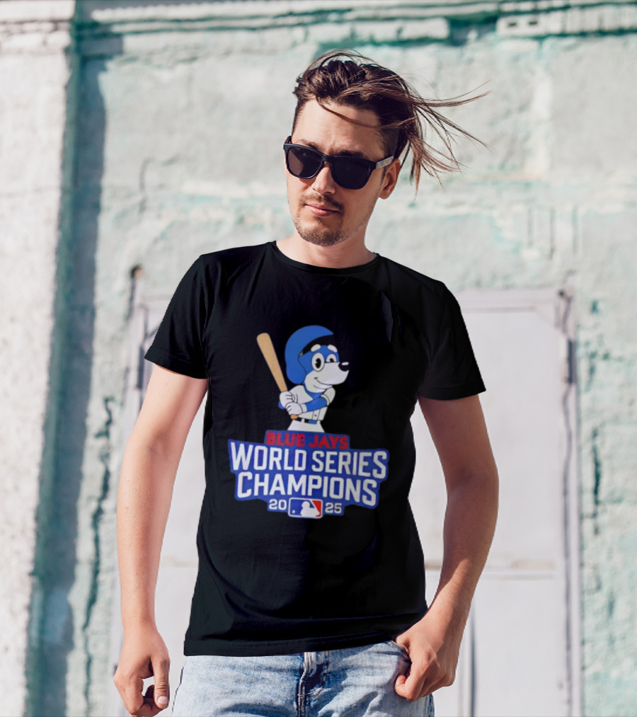 Blue Jays World Series Champions 2025 Bluey Baseball MLB T-Shirt