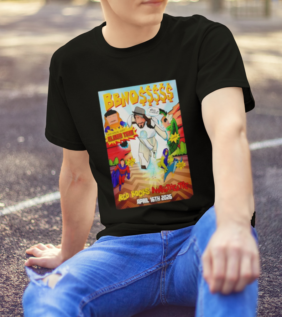 BBNO$ Tour Red Rocks Amphitheatre April 16 2026 With Special Guest Oliver Tree T-Shirt