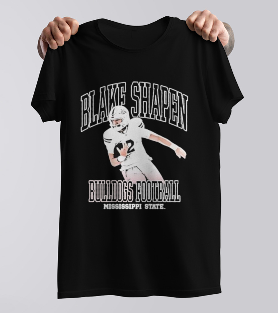 Blake Shapen Bulldogs Football Mississippi State T-Shirt
