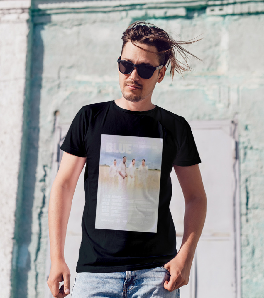 Blue 25th Anniversary Tour Munich Frankfurt Hamburg Dusseldorf Leipzig Stuttgart 2025 T-Shirt
