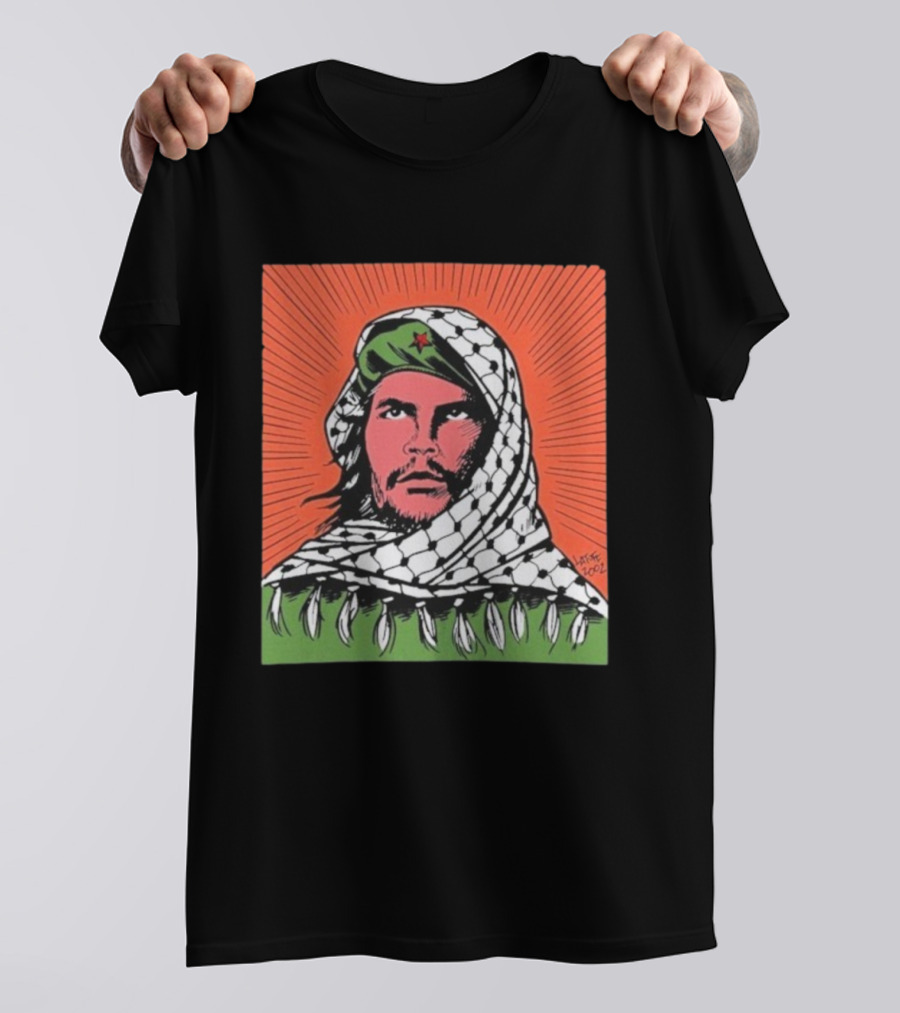 Che Guevara Keffiyeh Artistic Illustration By Latuff 2002 T-Shirt