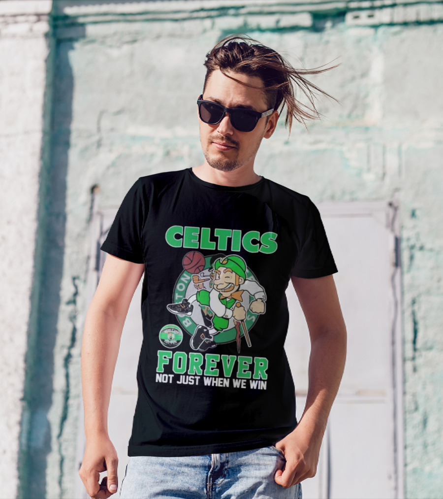 Boston Celtics Forever Team Logo Fan Mascot T-Shirt