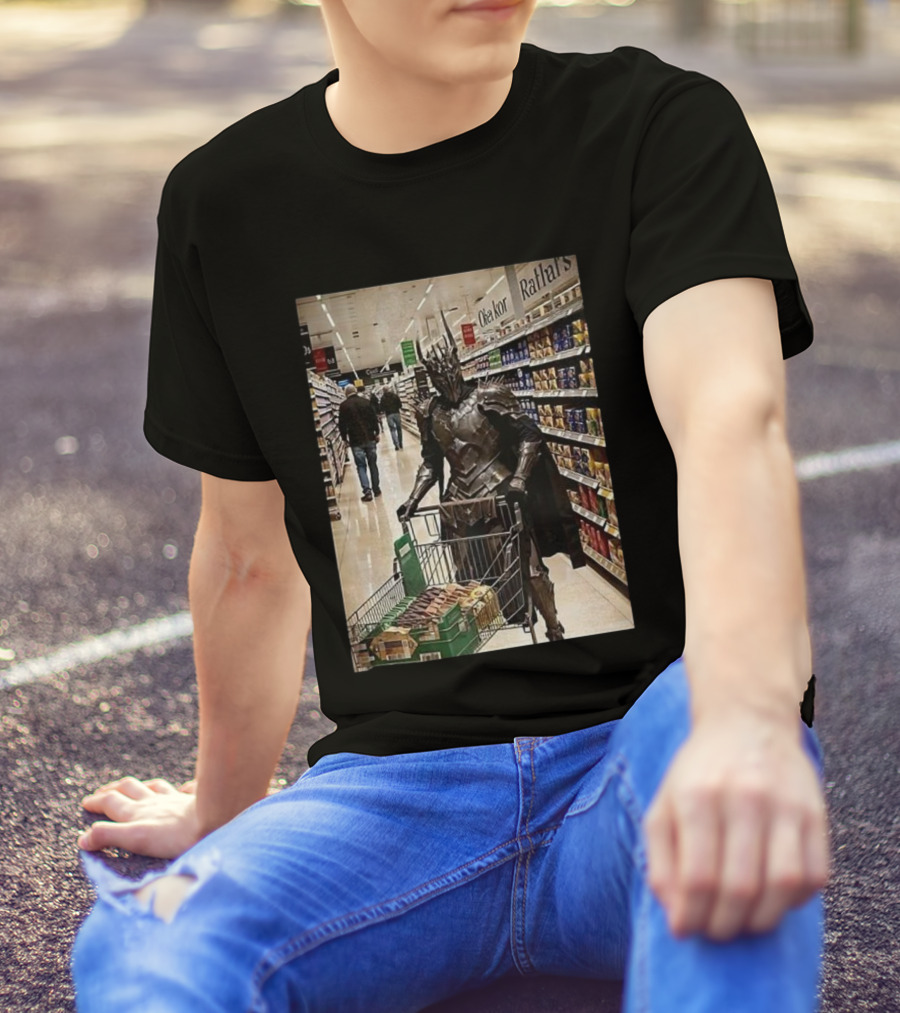 Sauron Shopping Adventure In Grocery Aisle T-Shirt