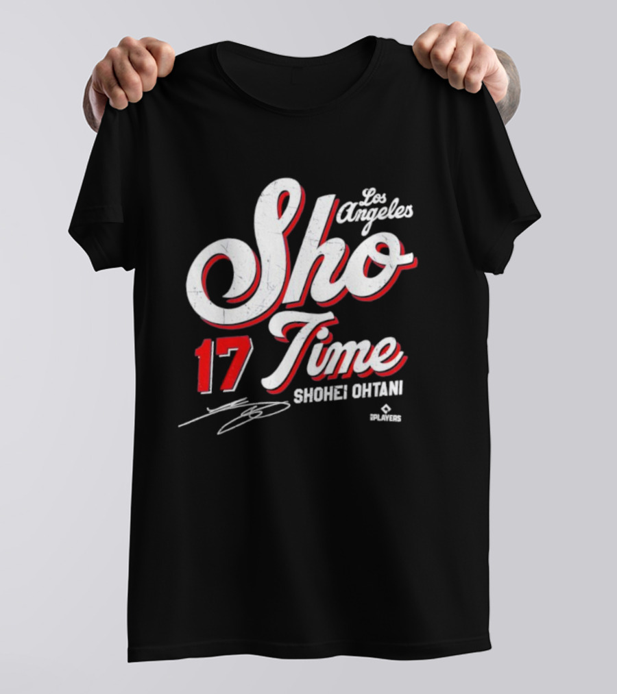 Los Angeles Sho Time 17 Shohei Ohtani Signature T-Shirt