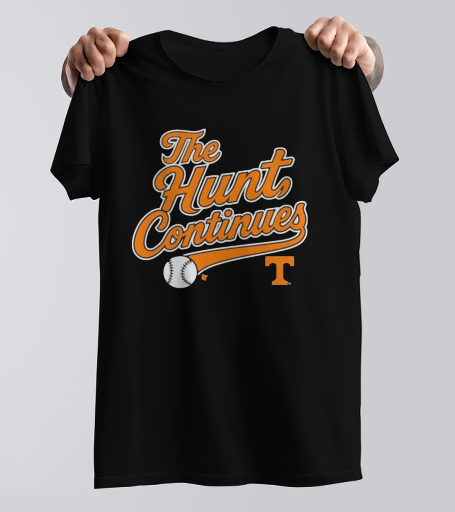 Tennessee Volunteers The Hunt Continues Baseball T T-Shirt