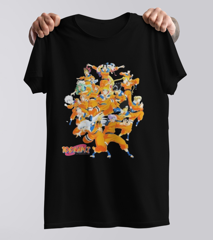 Toonami Cruel.void Shadow Clone Jutsu Anime Character Mashup T-Shirt