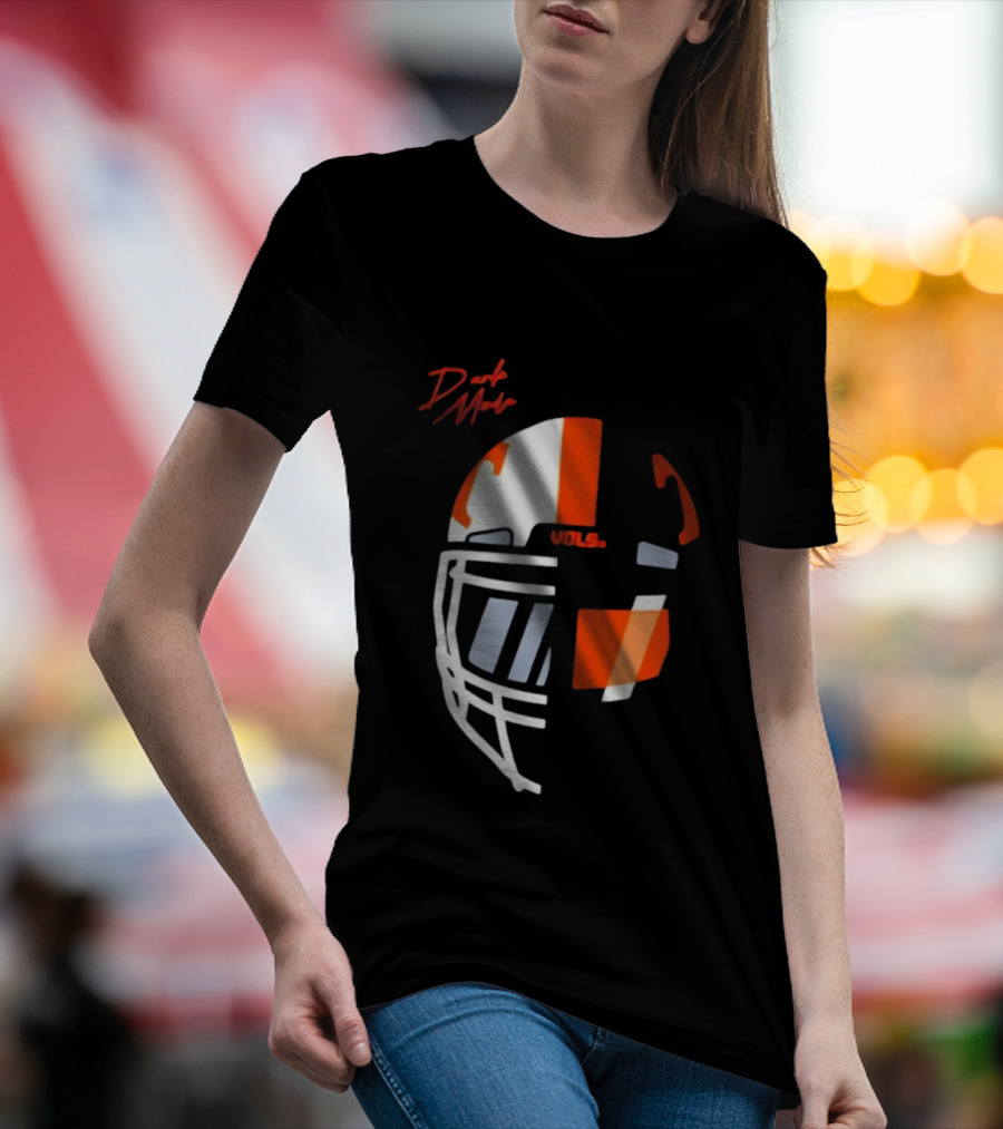 Dark Mode Vols Tennessee Volunteers Football Helmet T-Shirt