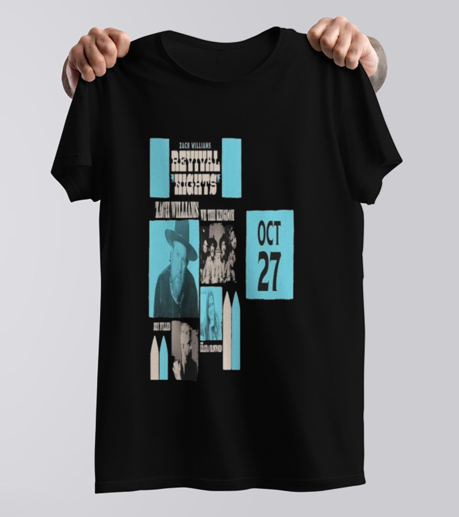 Zach Williams We The Kingdom Revival Nights Red Rocks Oct 27 2025 T-Shirt