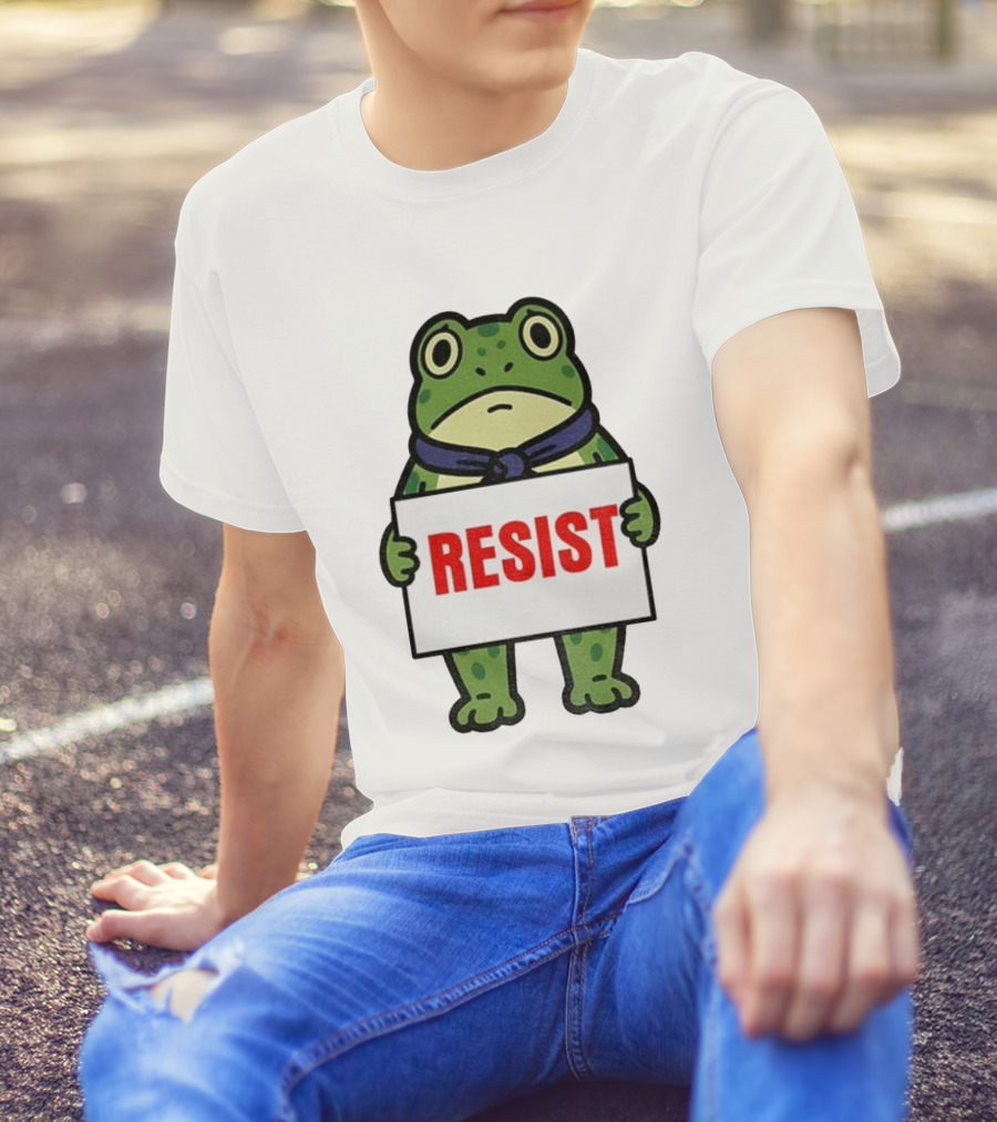 Portland Frog Resist Anti Fascist Trump Democracy Antifa T-Shirt