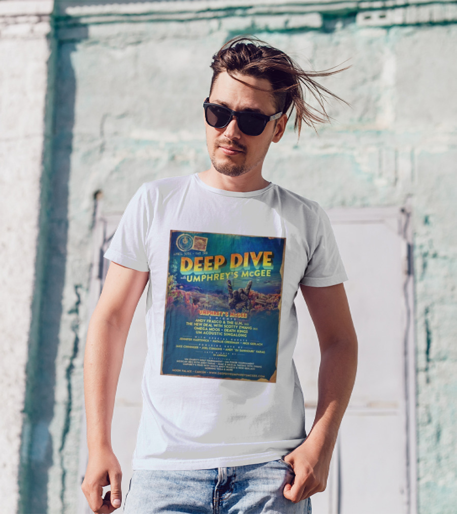 Deep Dive With Umphrey's McGee Cancun April 30th-May 3rd Moon Palace Events T-Shirt