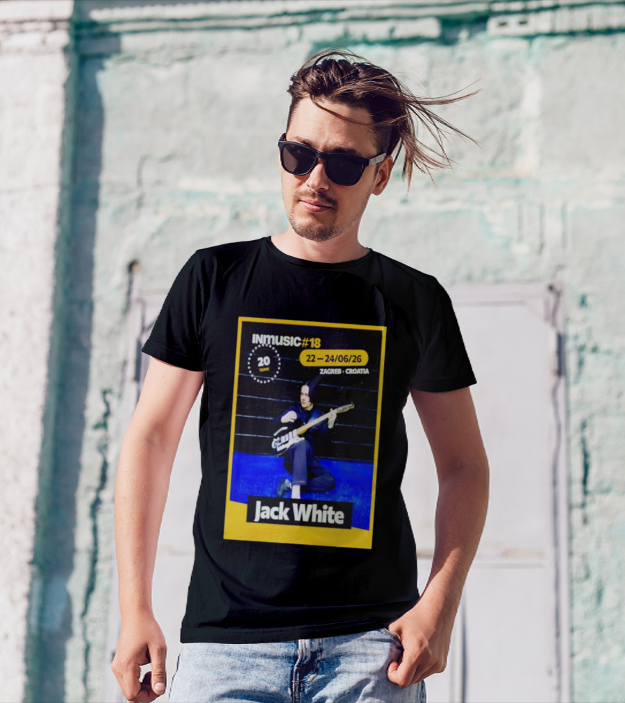 INmusic Festival 2026 Jack White Zagreb Croatia June Concert T-Shirt