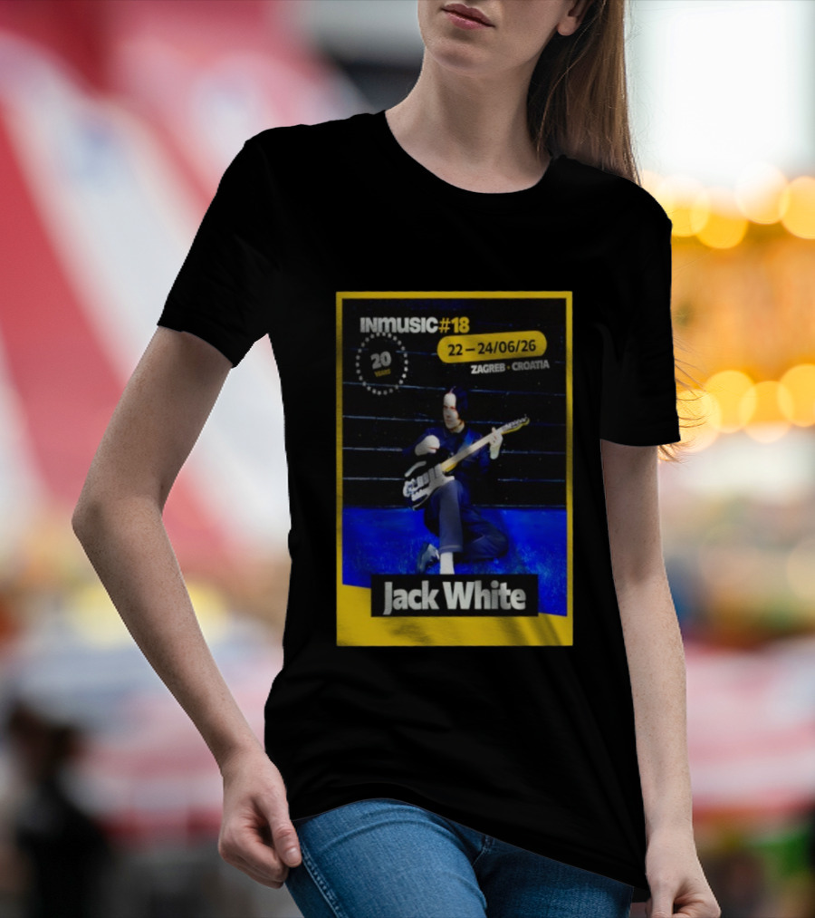 INmusic Festival 2026 Jack White Zagreb Croatia June Concert T-Shirt