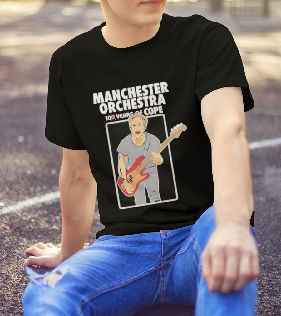 Manchester Orchestra 100 Years Of Cope Bass Guitar Illustration T-Shirt