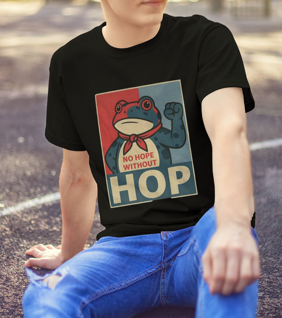No Hope Without Hop Frog Resist Portland Anti Trump Anti Fascism T-Shirt