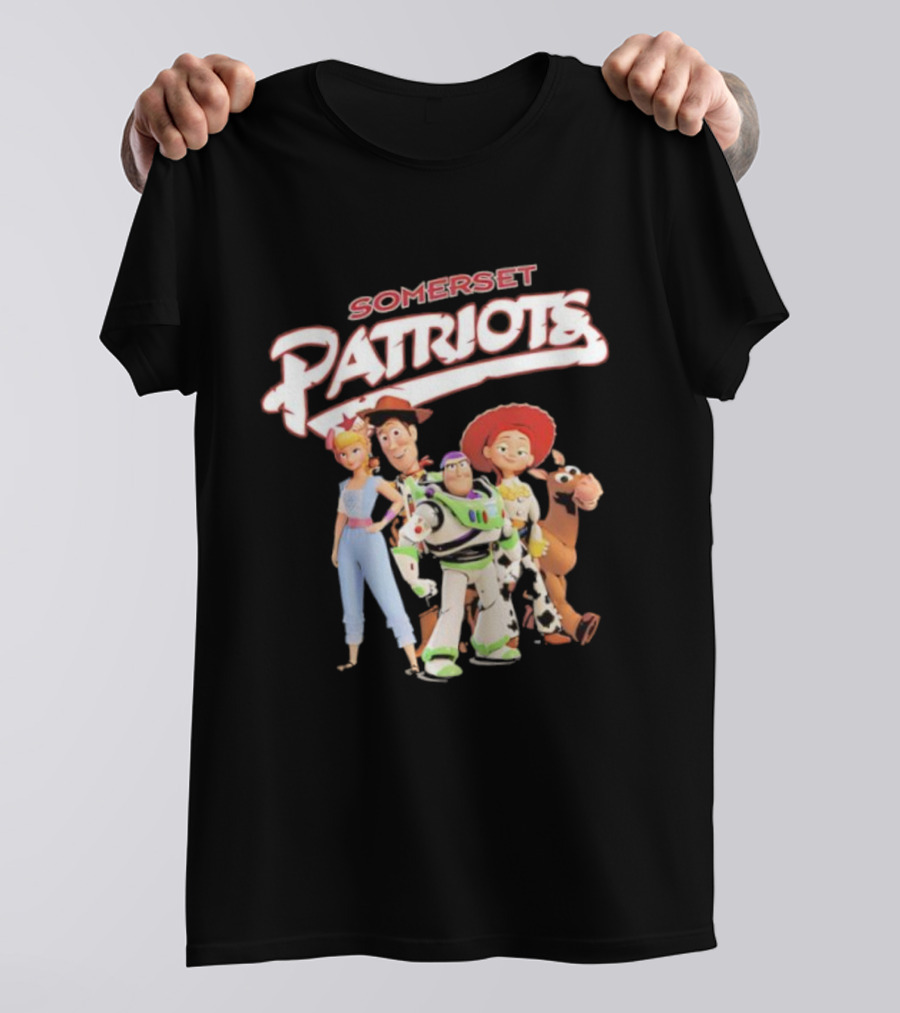 Somerset Patriots Toy Story Buzz Woody Jessie Bo Peep Bullseye T-Shirt