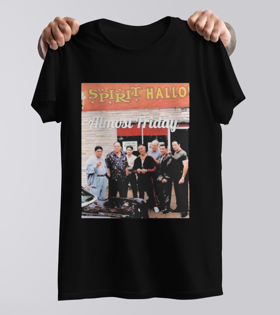 Almost Friday Sopranos Spirit Halloween Italian Eatery T-Shirt