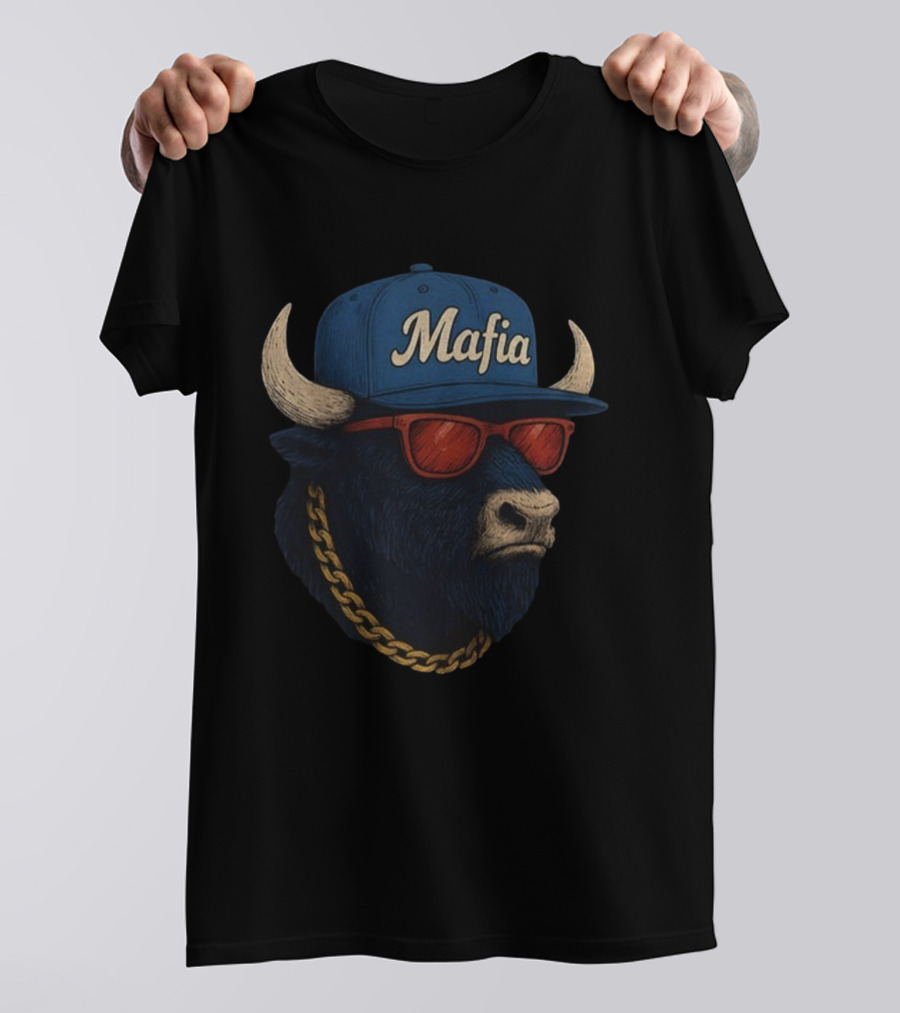 Buffalo Bills Mafia NFL Football Vintage Style Buffalo Head T-Shirt