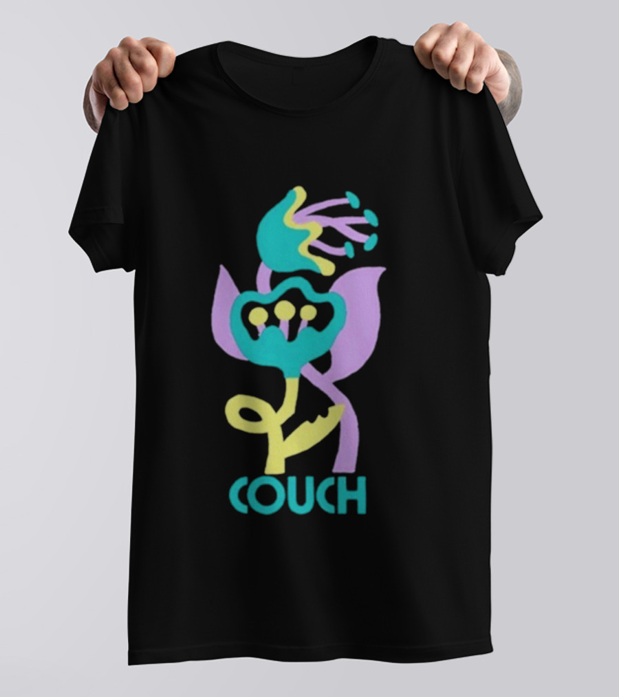 Couch Lily Flower Vibrant Abstract Botanical T-Shirt