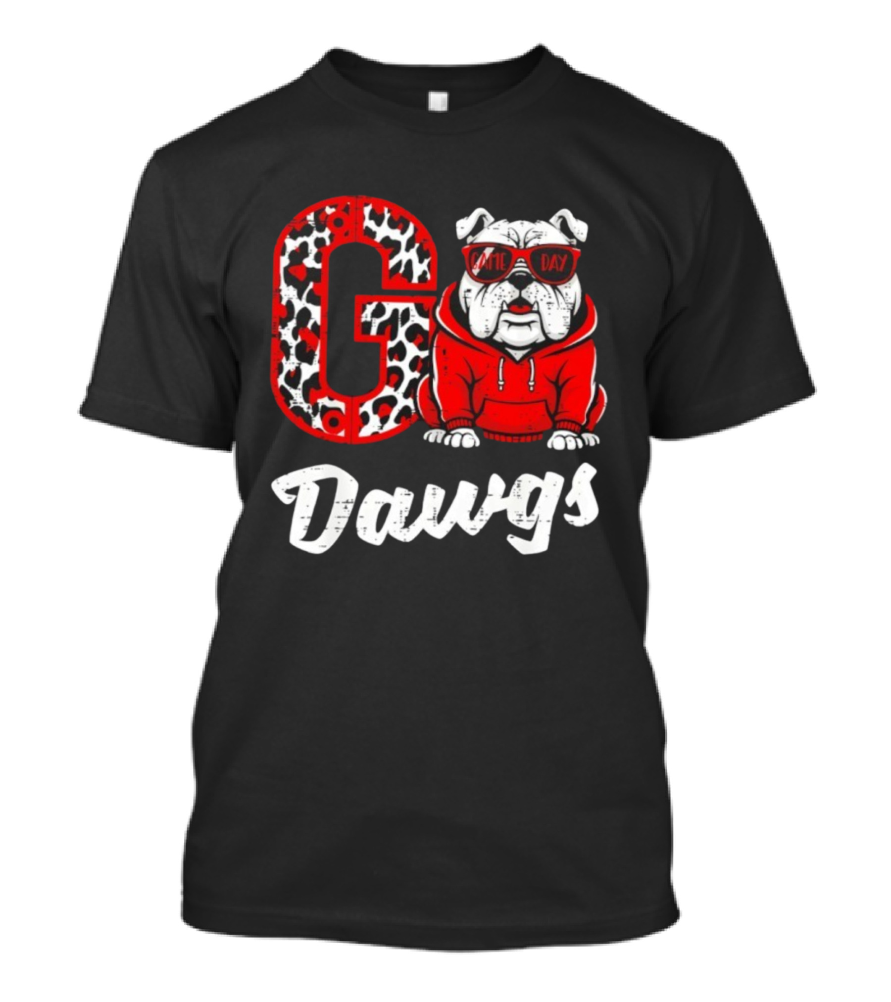 Go Dawgs Game Day Bulldog Football T-Shirt