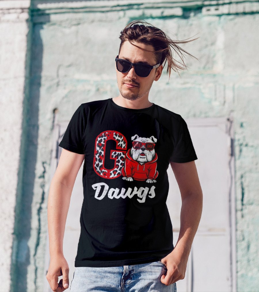 Go Dawgs Game Day Bulldog Football T-Shirt