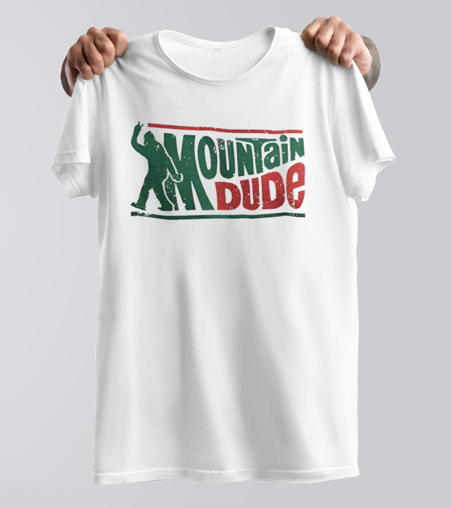 Bigfoot Mountain Dude Retro Hiking Adventure T-Shirt