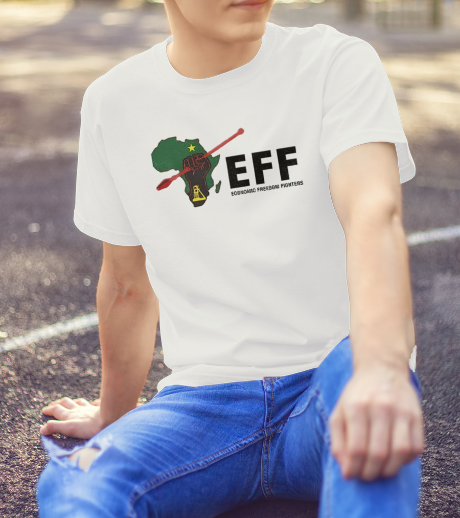 EFF Economic Freedom Fighters Africa Fist And Spear T-Shirt