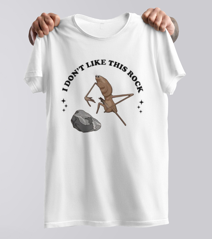 Marcus I Dont Like This Rock Creature Cartoon T-Shirt