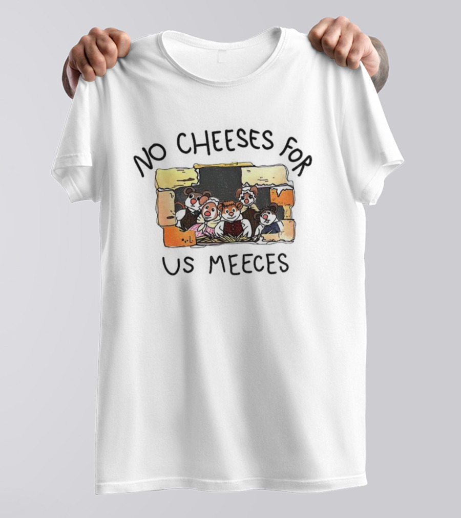 Muppet Mice Family No Cheeses For Us Meeces Brick Wall Theme T-Shirt