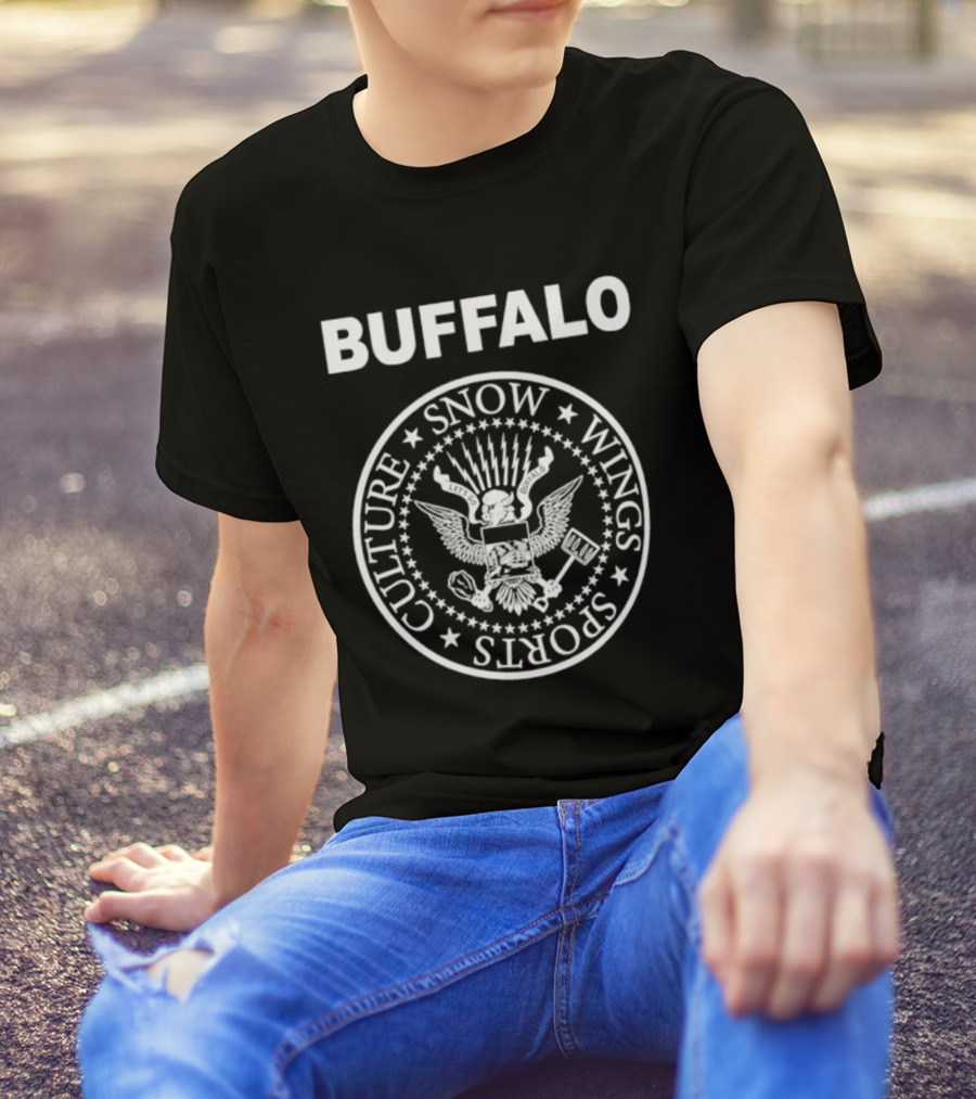 Buffalo Snow Wings Sports Culture Seal T-Shirt