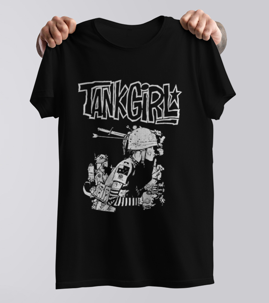 Gorillaz Tank Girl Black White Collaboration T-Shirt