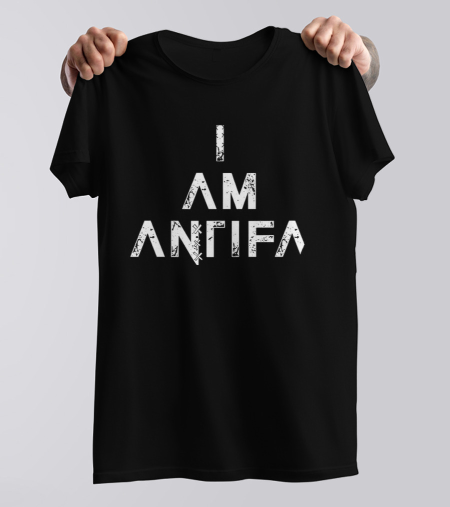 I Am Antifa Political Statement T-Shirt