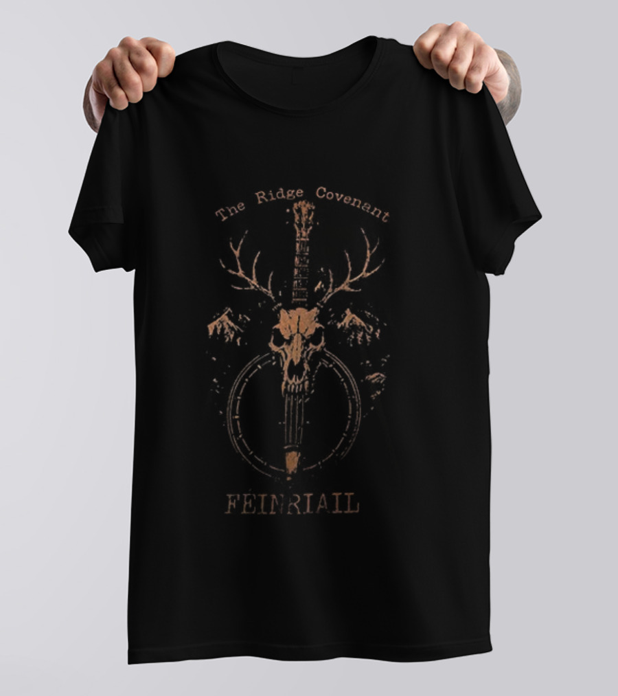 Ridge Covenant Feinriail Resistance Skull Buck Antlers Dagger Art T-Shirt