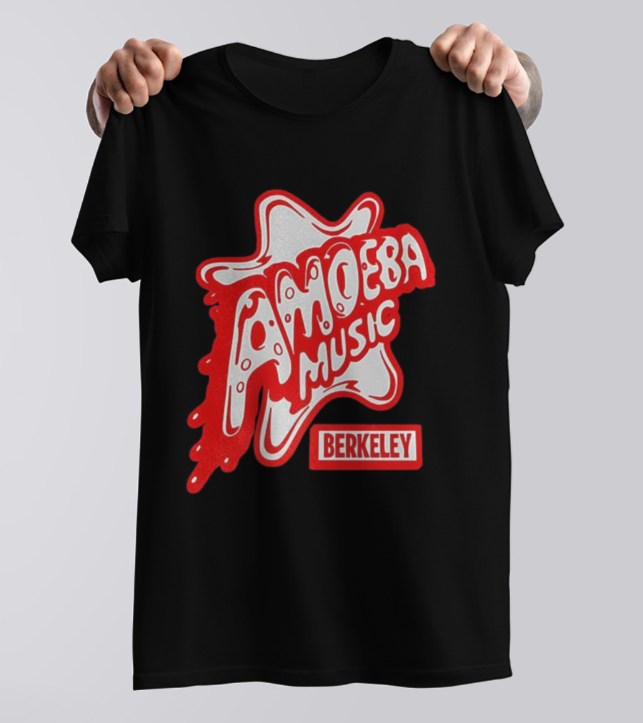 Amoeba Music Berkeley Retro Dripping Logo Marcus Kim T-Shirt