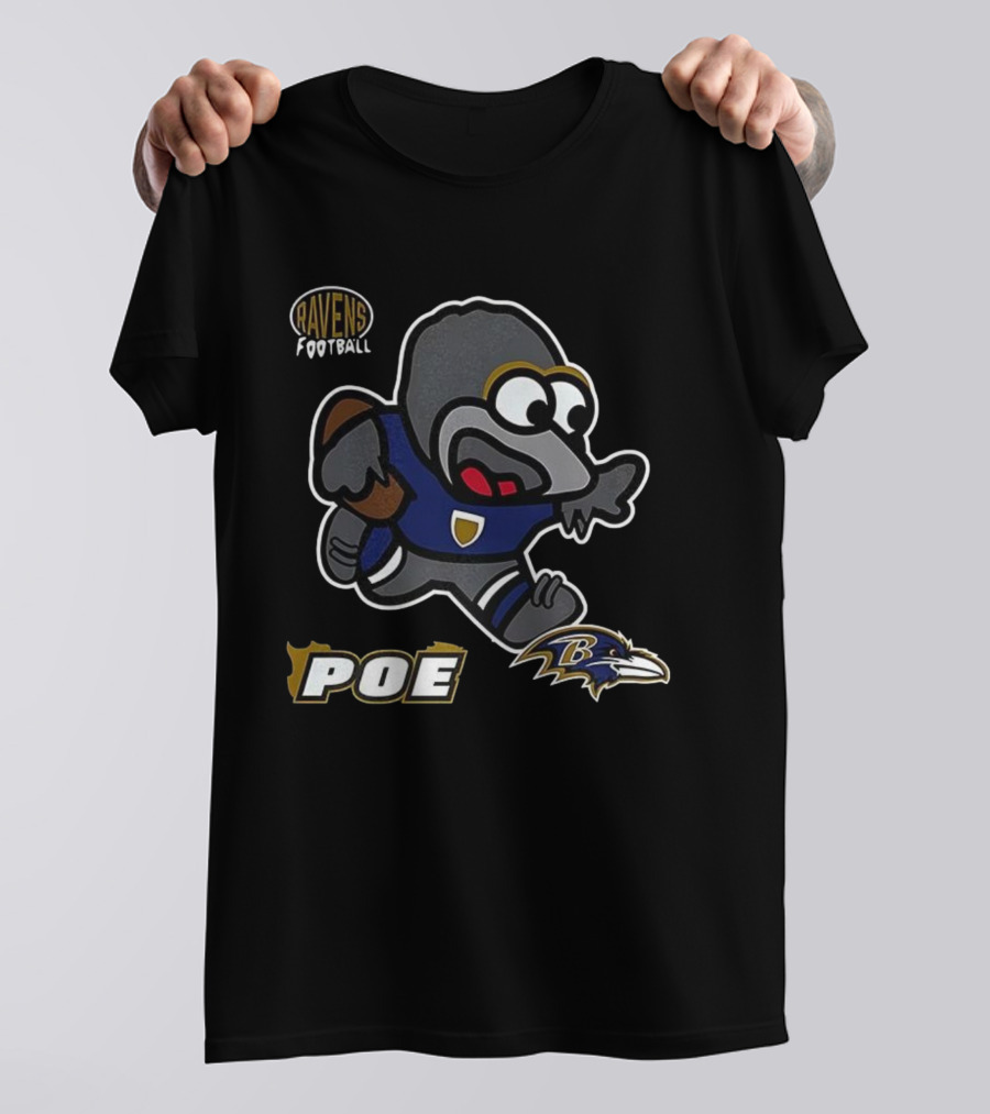 Baltimore Ravens Poe Infant Mascot Football Ravens Logo T-Shirt