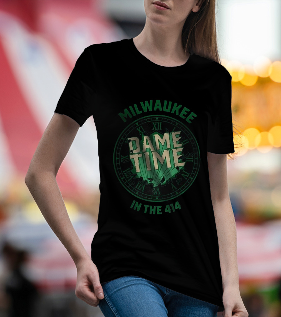 Milwaukee Dame Time In The 414 Basketball Dime Time T-Shirt