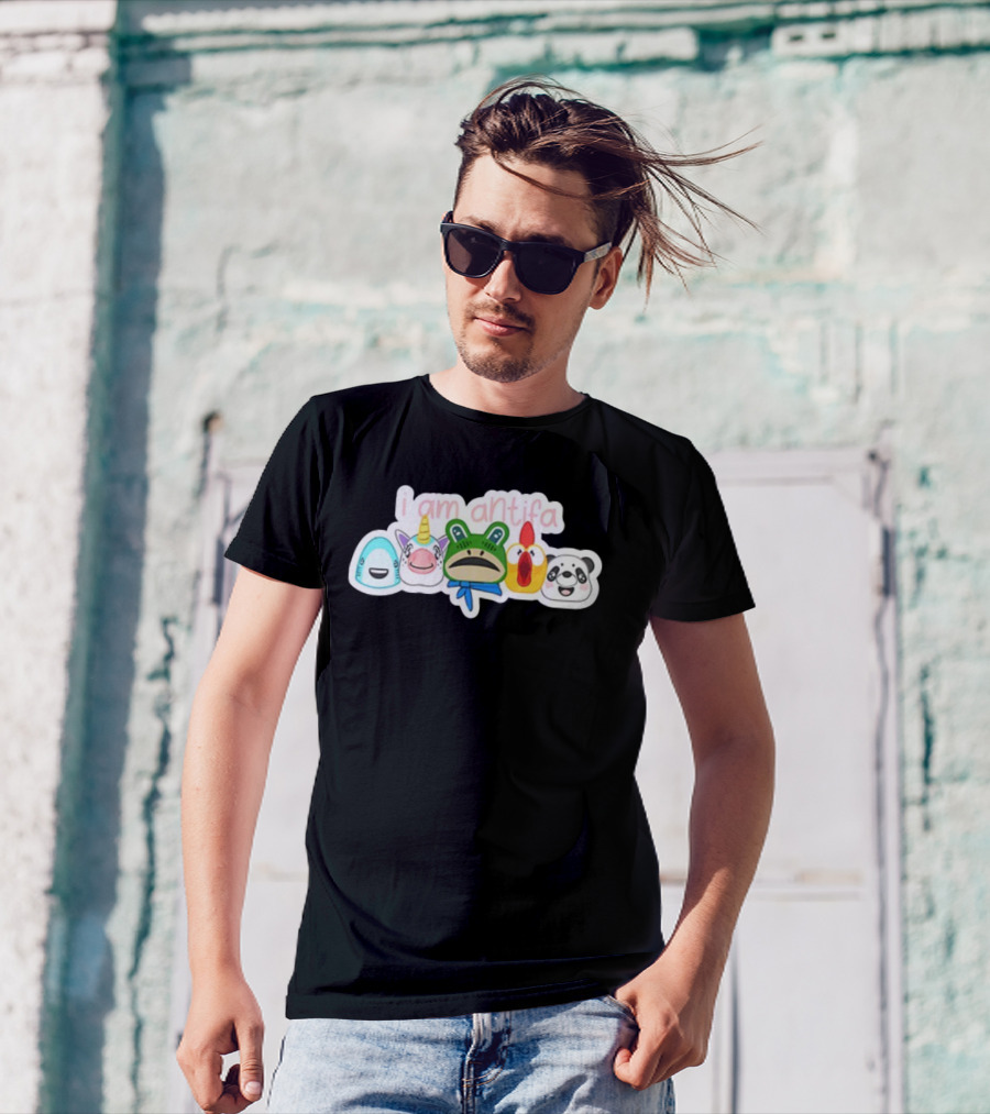 I Am Antifa Frog Portland Animal Protester T-Shirt