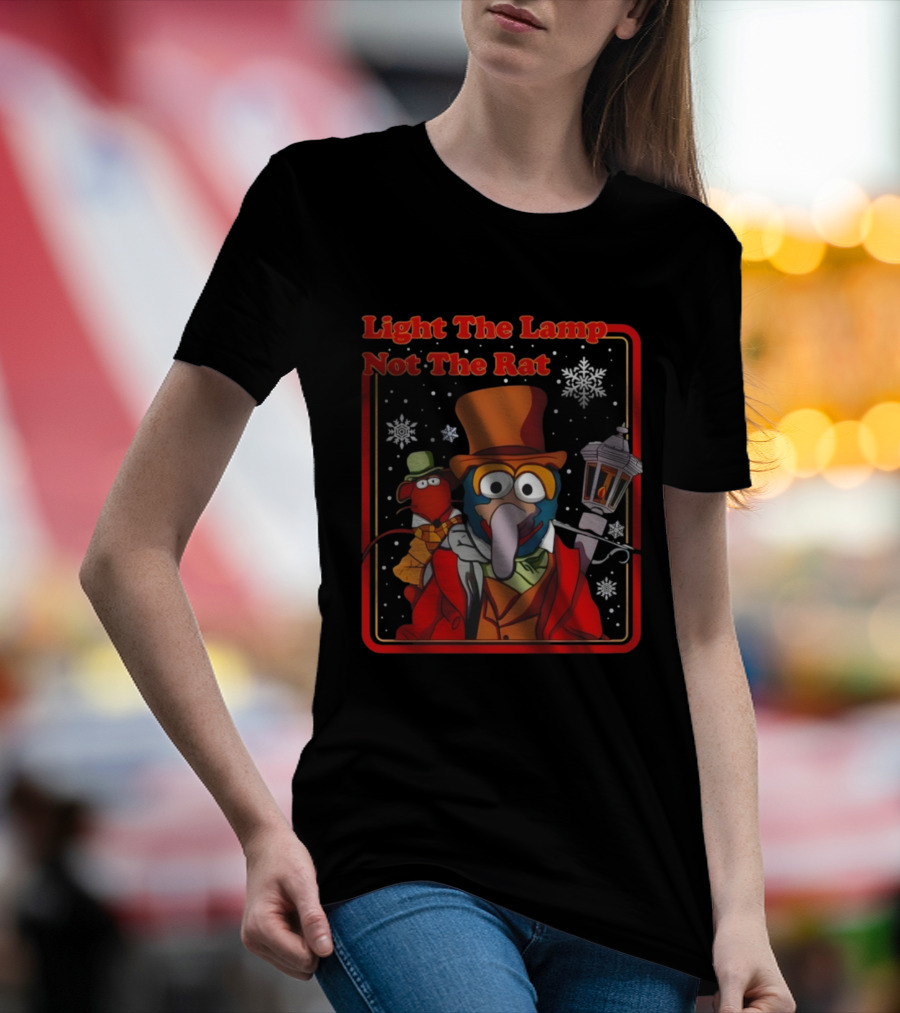 Gonzo Rizzo The Muppets Christmas Carol Light The Lamp Not The Rat T-Shirt