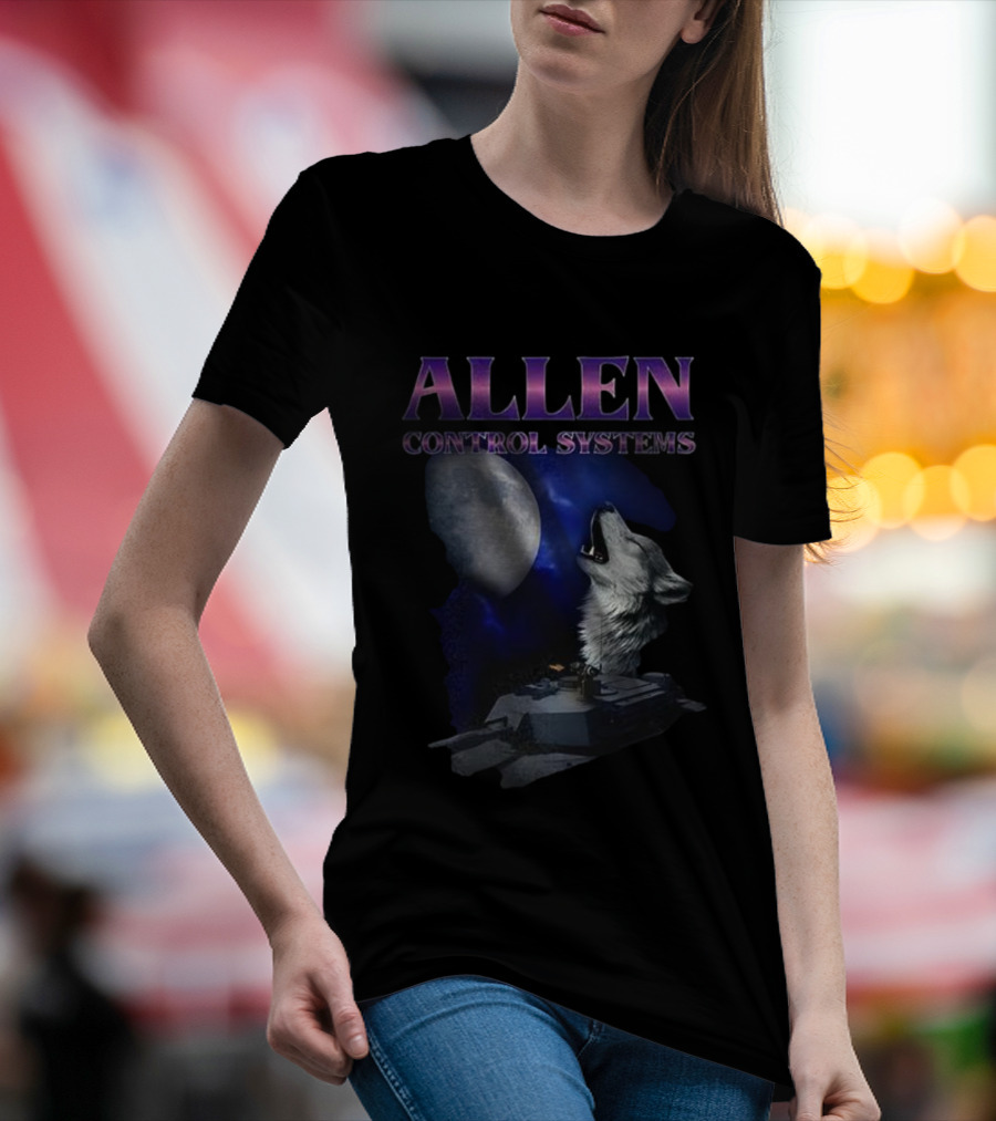 Allen Control Systems Howling Wolf Moon Tank Design T-Shirt