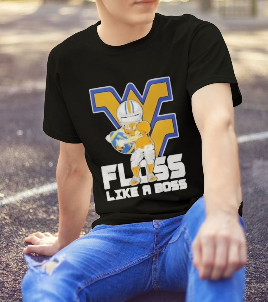 West Virginia Mountaineers Floss Like A Boss Football Celebration T-Shirt