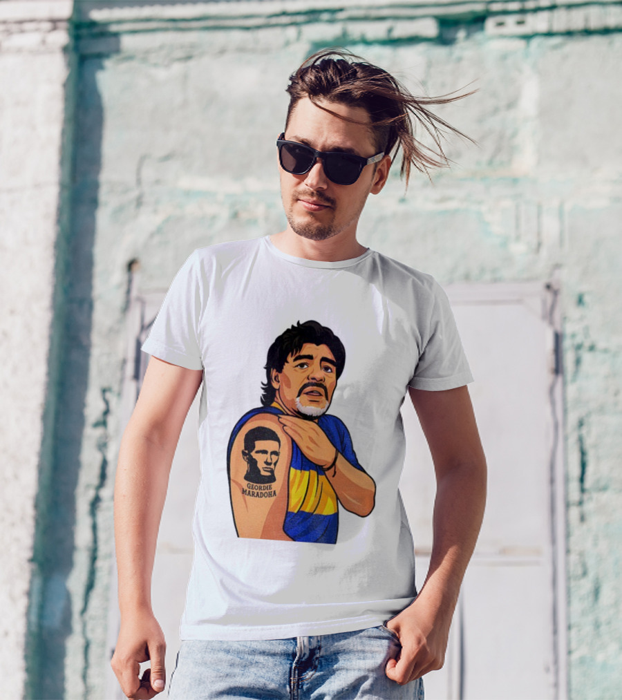 Elliot Anderson Geordie Maradona Tattoo Icon Illustration T-Shirt