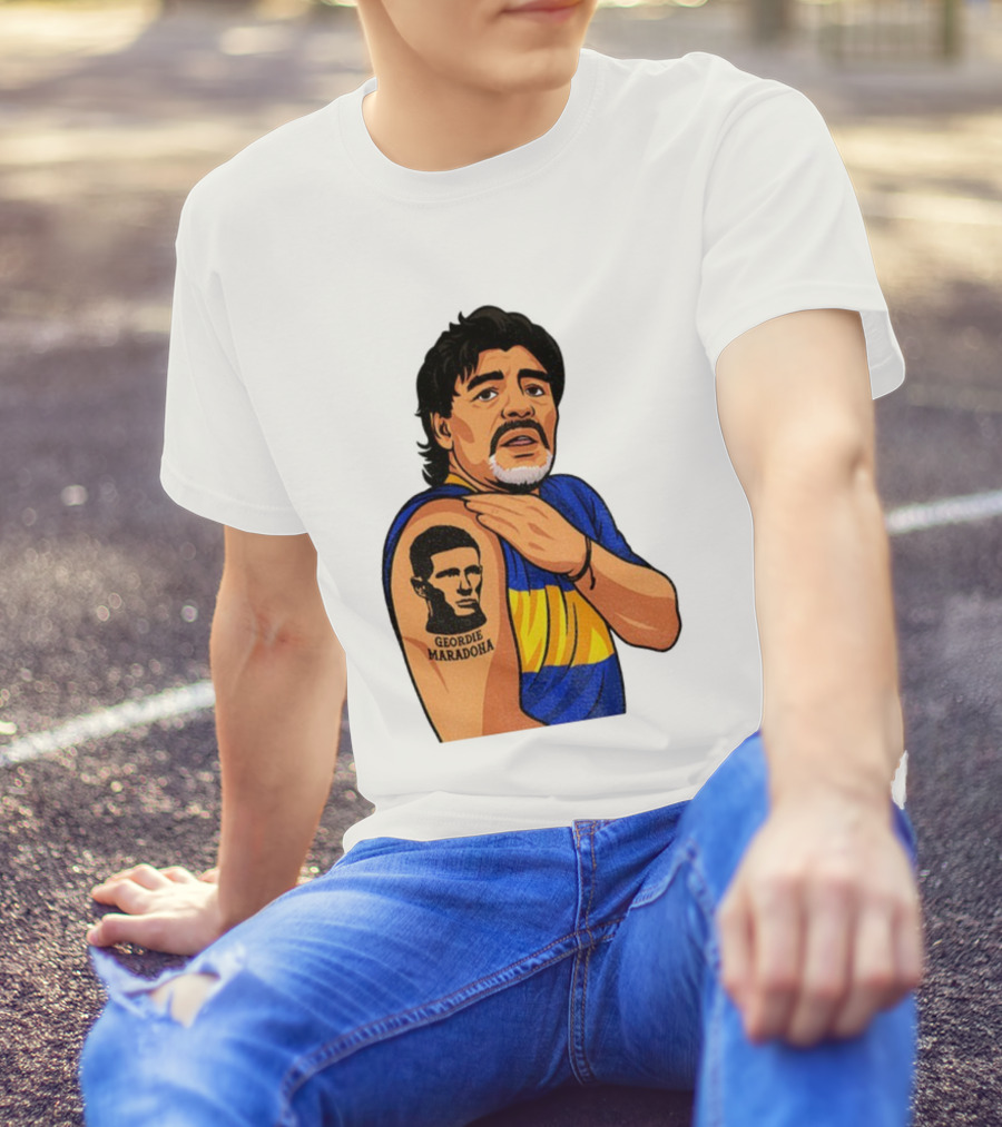 Elliot Anderson Geordie Maradona Tattoo Icon Illustration T-Shirt