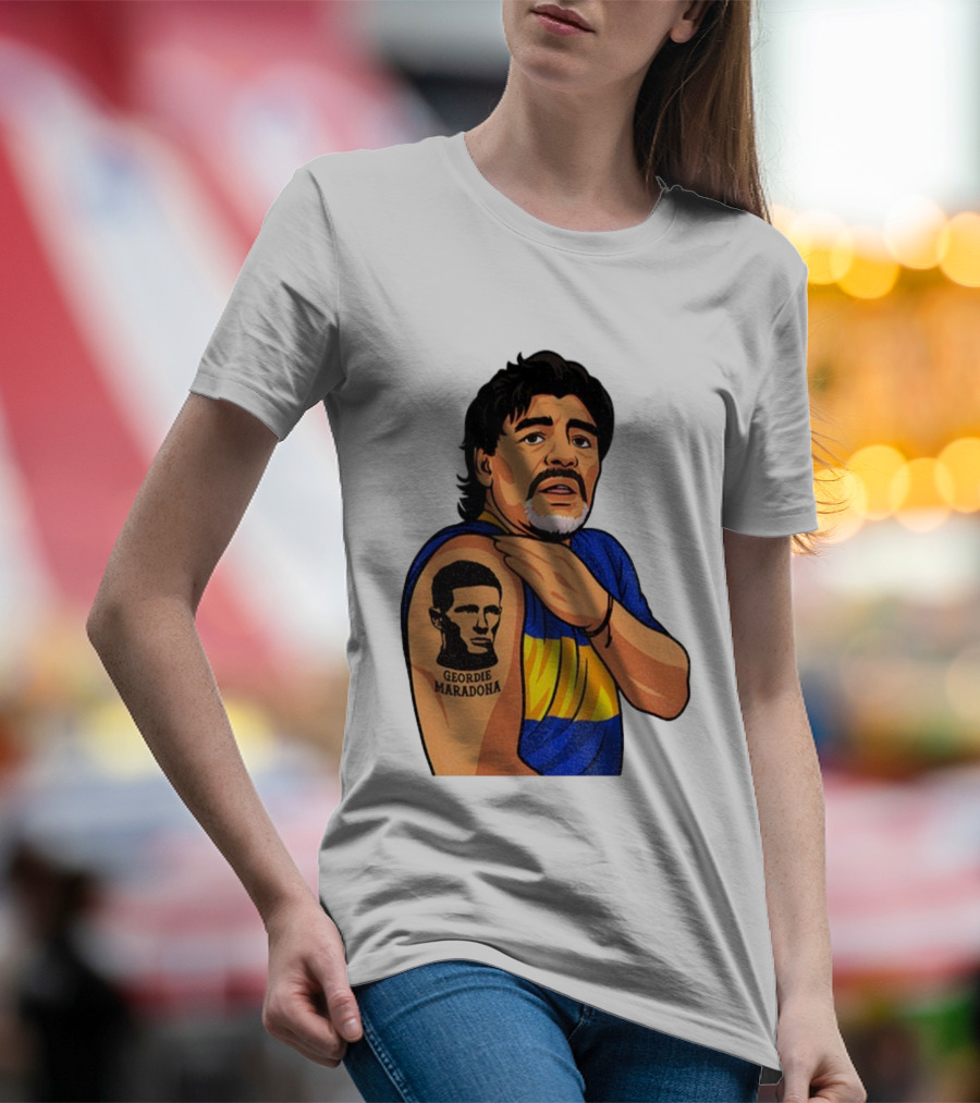 Elliot Anderson Geordie Maradona Tattoo Icon Illustration T-Shirt