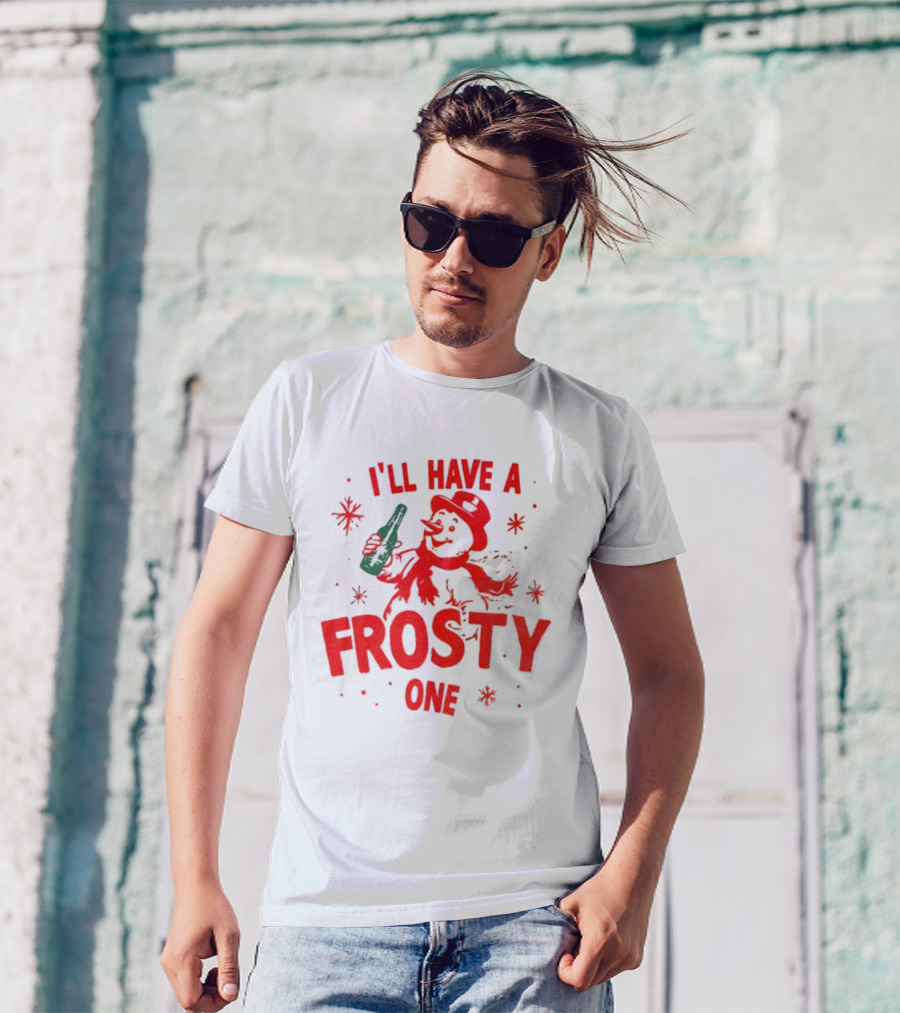 I’ll Have A Frosty One Snowman Christmas 2025 T-Shirt