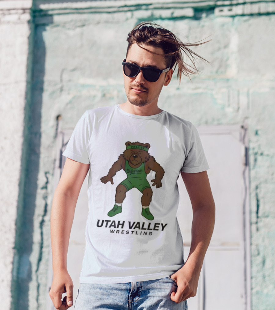 Utah Valley Wrestling Wolverines Bear Willy T-Shirt