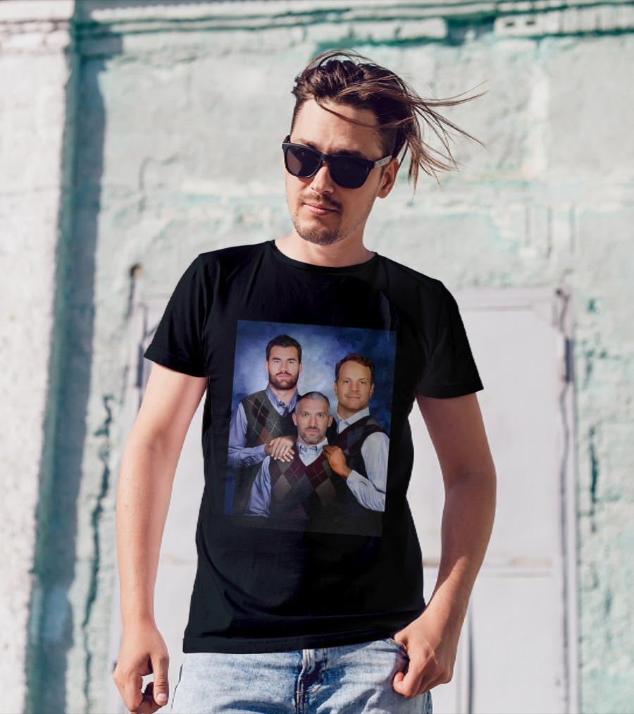 Alexander Ovechkin Tom Wilson John Carlson Step Brothers Portrait T-Shirt