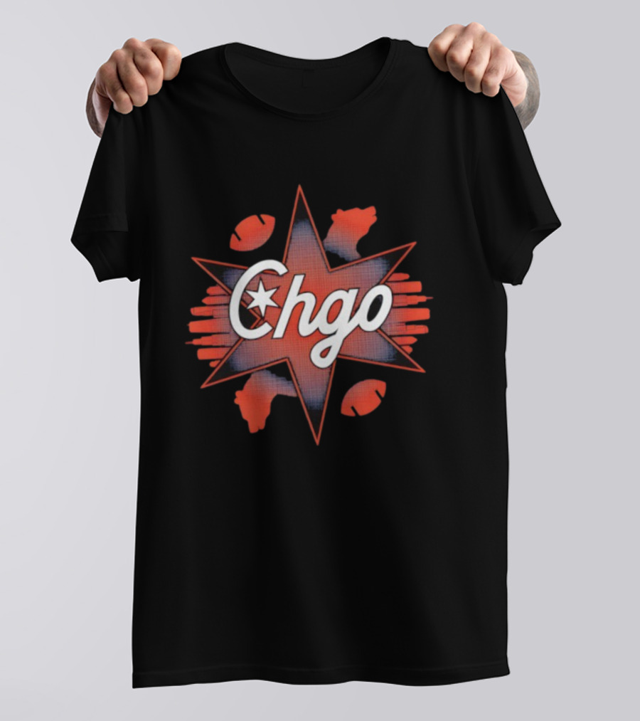 Chgo Star Football Claws T-Shirt