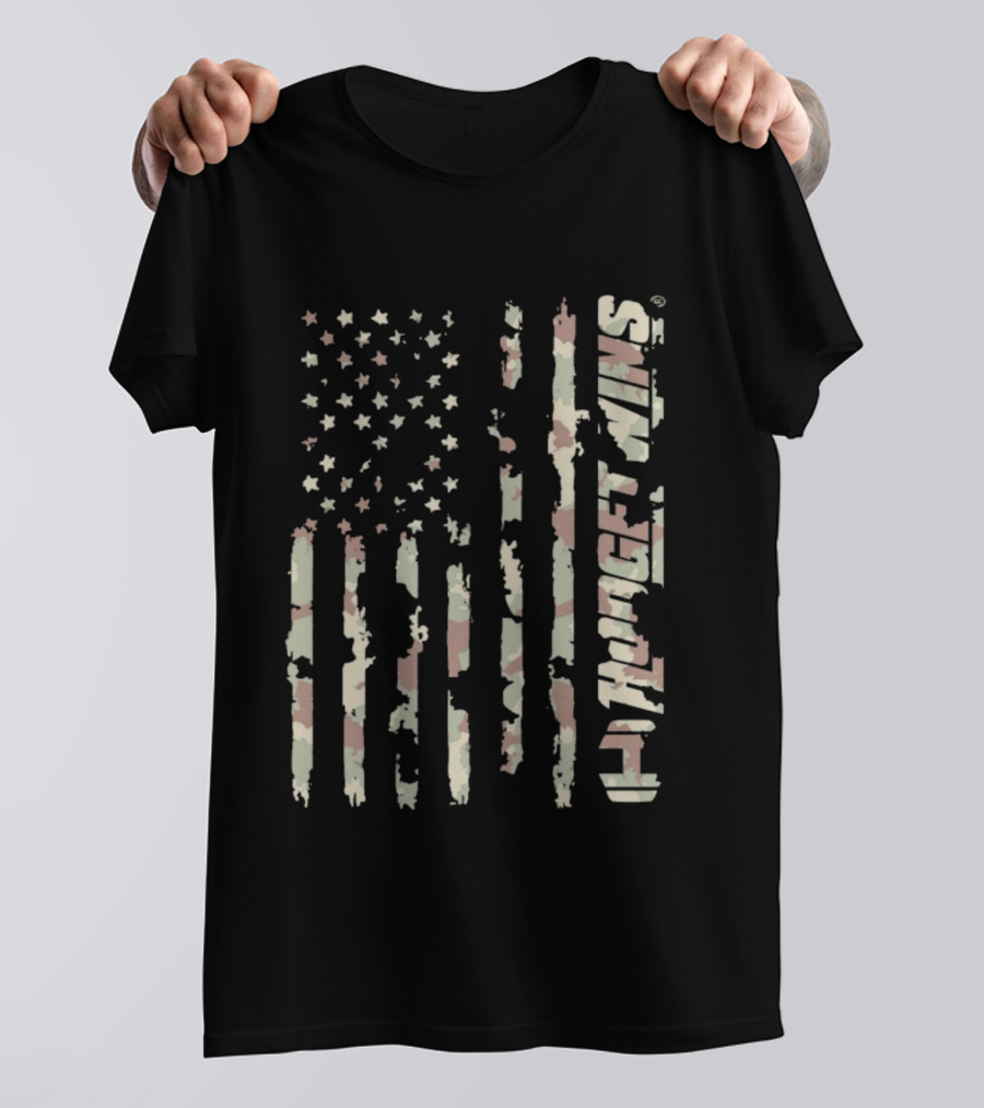 Camouflage Flag 9/11 Never Forget WMS T-Shirt