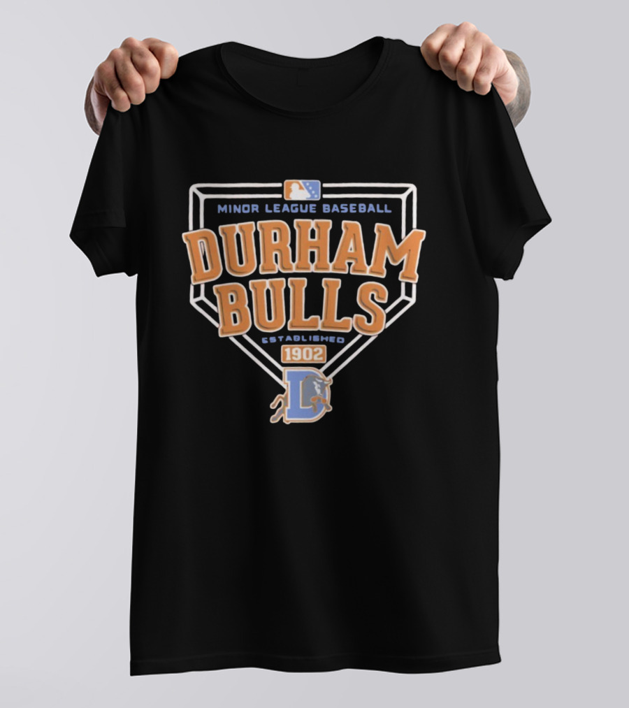 Durham Bulls Minor League Baseball 1902 Milb Established T-Shirt