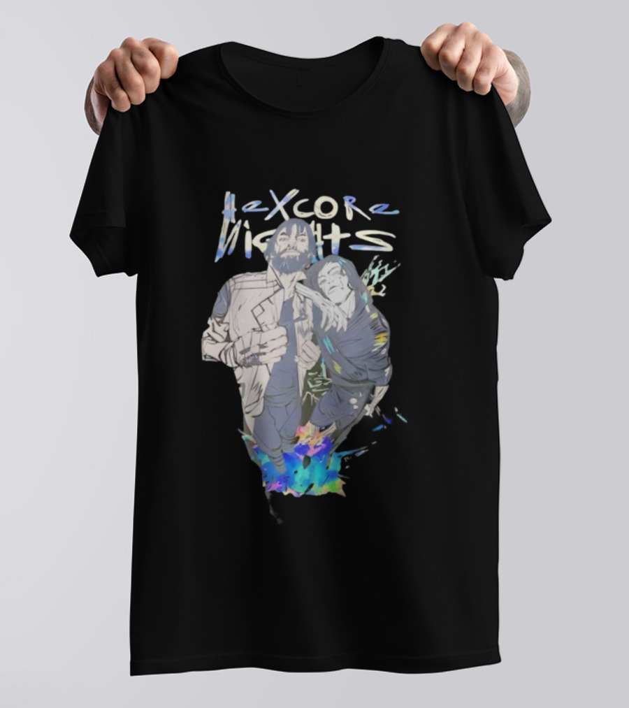 Hexcore Nights Arcane Anime Characters With Vibrant Colors And Dynamic Poses T-Shirt