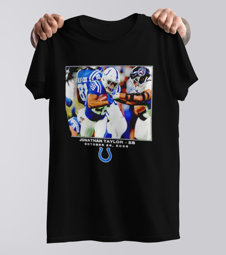 Jonathan Taylor Colts NFL Week 8 Action T-Shirt